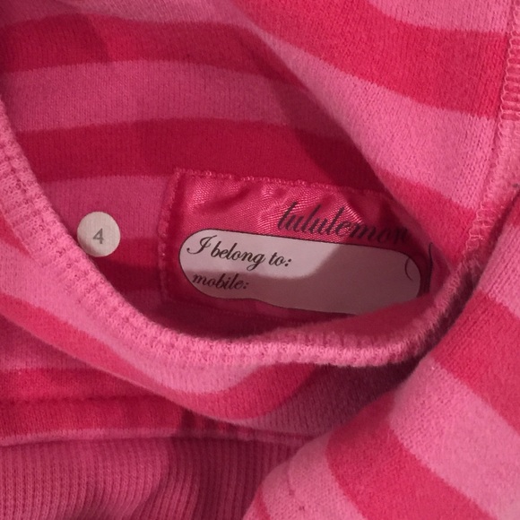 Adorable pink stripe scuba hoodie - Picture 4 of 7